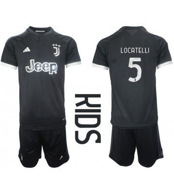 Juventus Manuel Locatelli #5 Replika Babytøj Tredje sæt Børn 2023-24 Kortærmet (+ Korte bukser)
